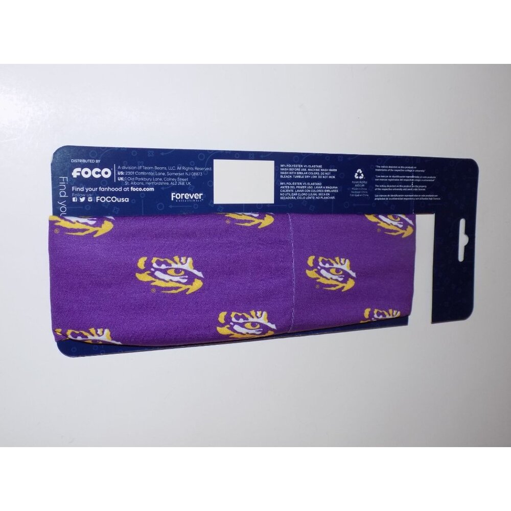 LSU Tigers Mini Print Logo Gaiter Scarf - Picture 5 of 5